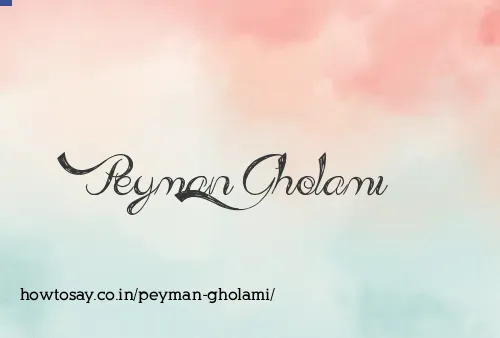 Peyman Gholami