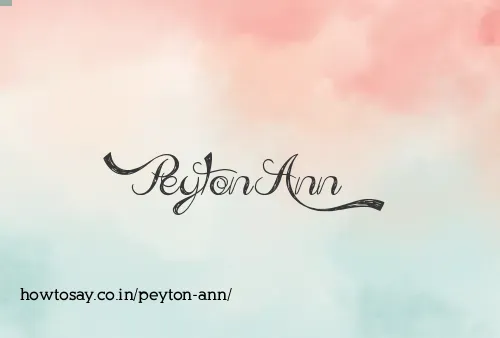 Peyton Ann