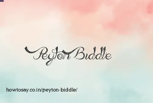 Peyton Biddle