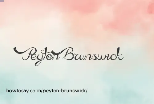 Peyton Brunswick