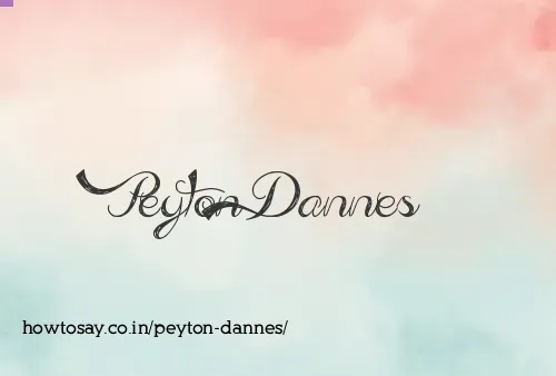 Peyton Dannes