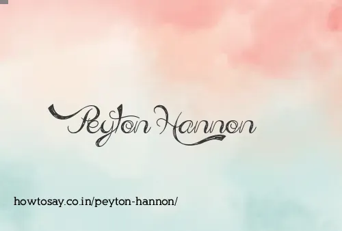 Peyton Hannon