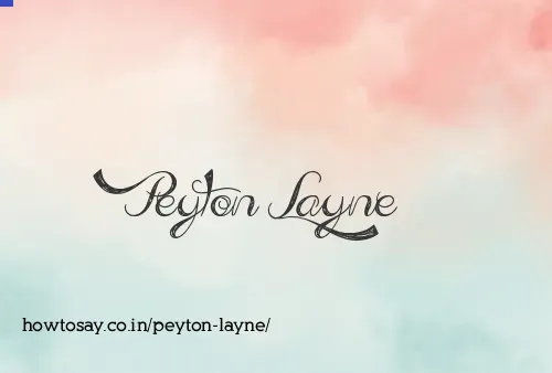 Peyton Layne