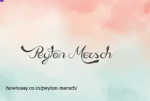 Peyton Mersch