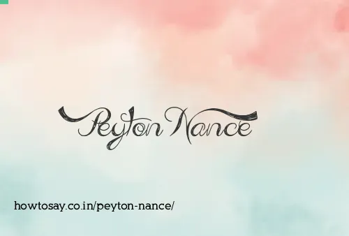 Peyton Nance