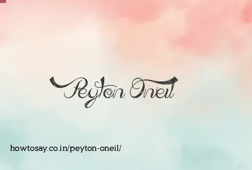 Peyton Oneil