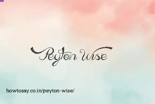 Peyton Wise