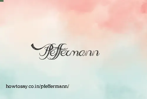 Pfeffermann