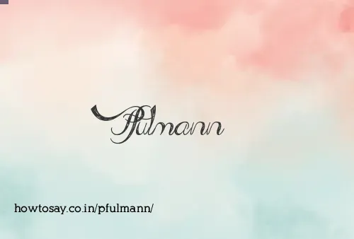 Pfulmann