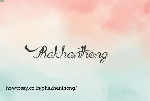 Phakhanthong