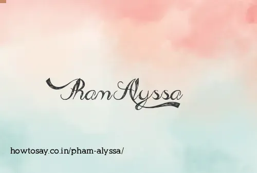Pham Alyssa
