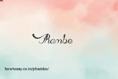 Phambo