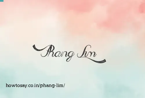 Phang Lim