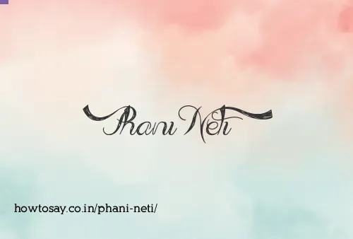 Phani Neti