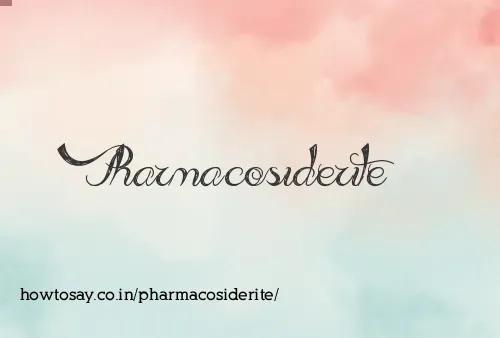 Pharmacosiderite