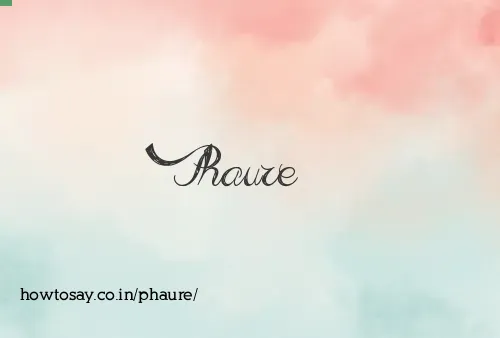 Phaure