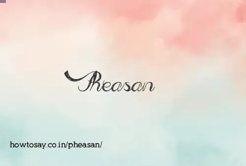 Pheasan