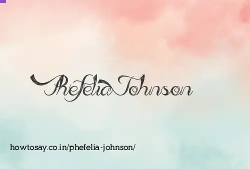 Phefelia Johnson