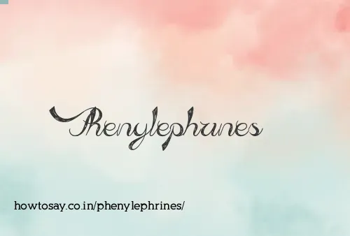 Phenylephrines