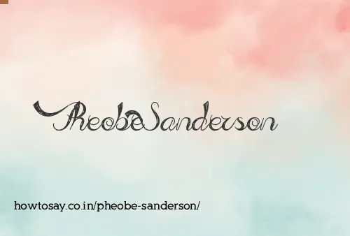 Pheobe Sanderson