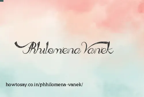 Phhilomena Vanek