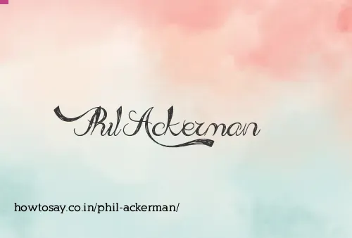 Phil Ackerman