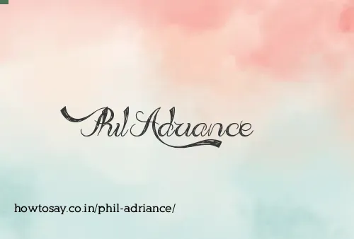 Phil Adriance