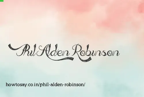 Phil Alden Robinson