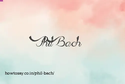 Phil Bach
