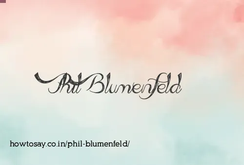 Phil Blumenfeld