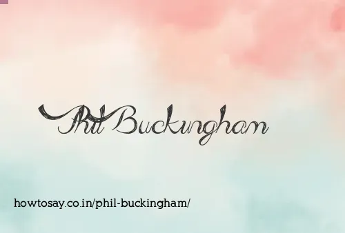 Phil Buckingham