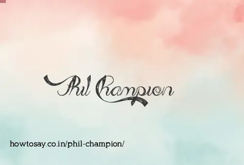 Phil Champion