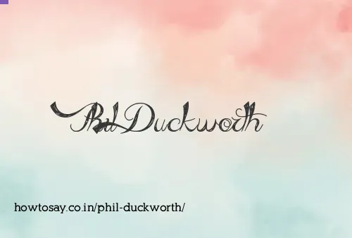Phil Duckworth