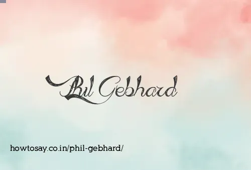 Phil Gebhard