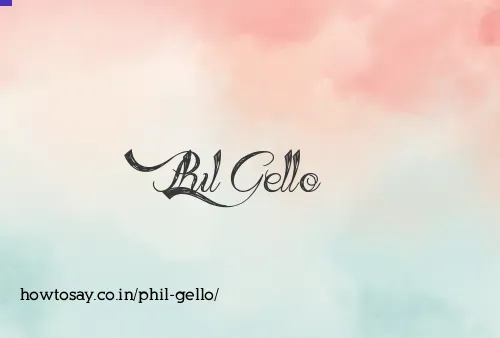 Phil Gello