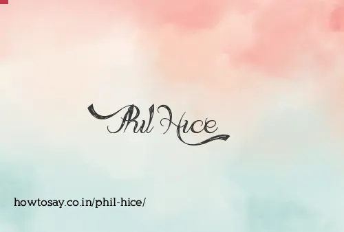 Phil Hice