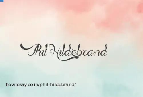 Phil Hildebrand