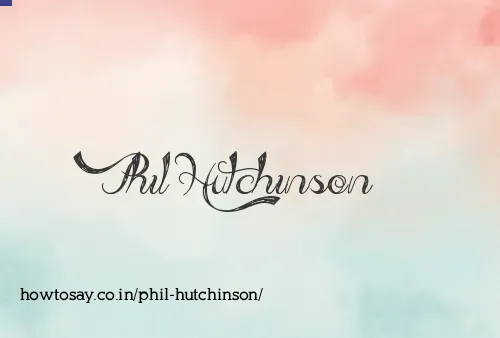 Phil Hutchinson