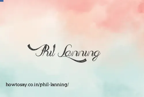 Phil Lanning