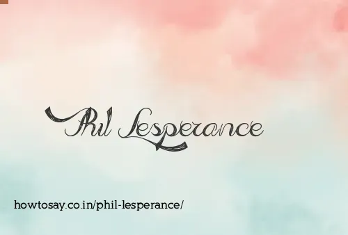 Phil Lesperance