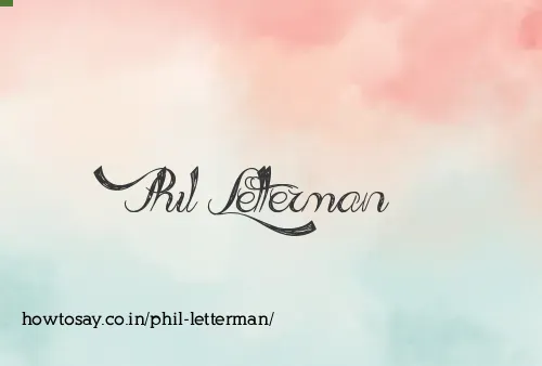 Phil Letterman