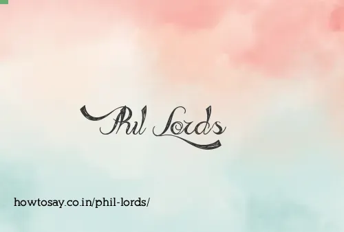 Phil Lords