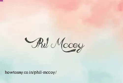 Phil Mccoy
