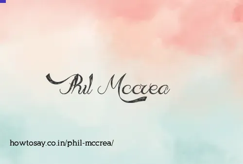 Phil Mccrea