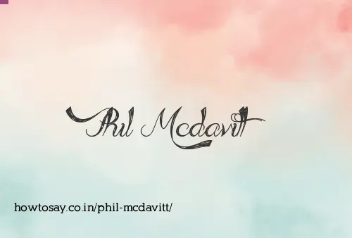 Phil Mcdavitt