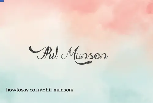 Phil Munson