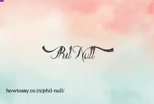 Phil Null