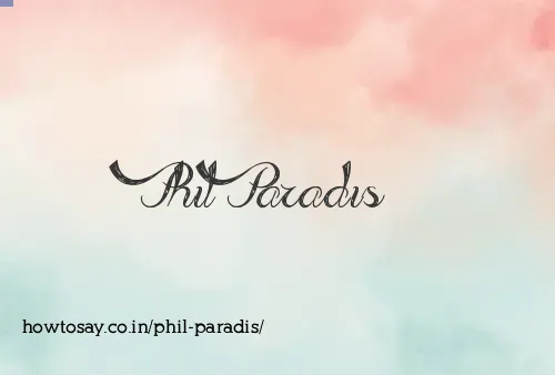 Phil Paradis