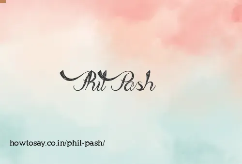 Phil Pash
