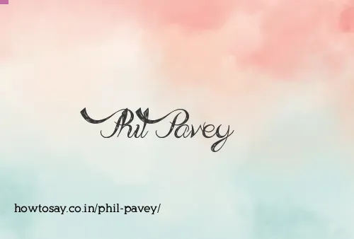 Phil Pavey